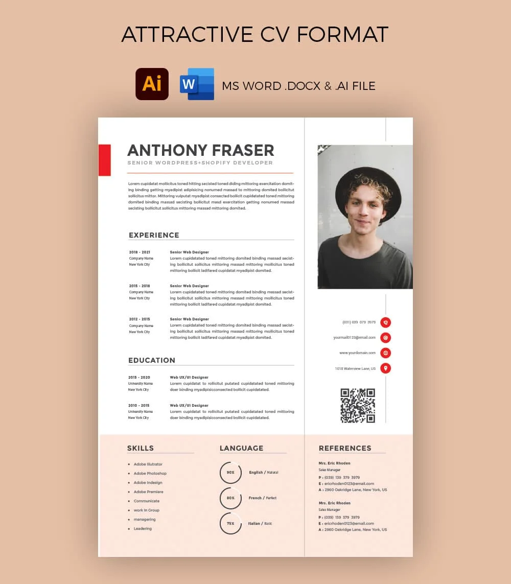 Canadian stylish resume