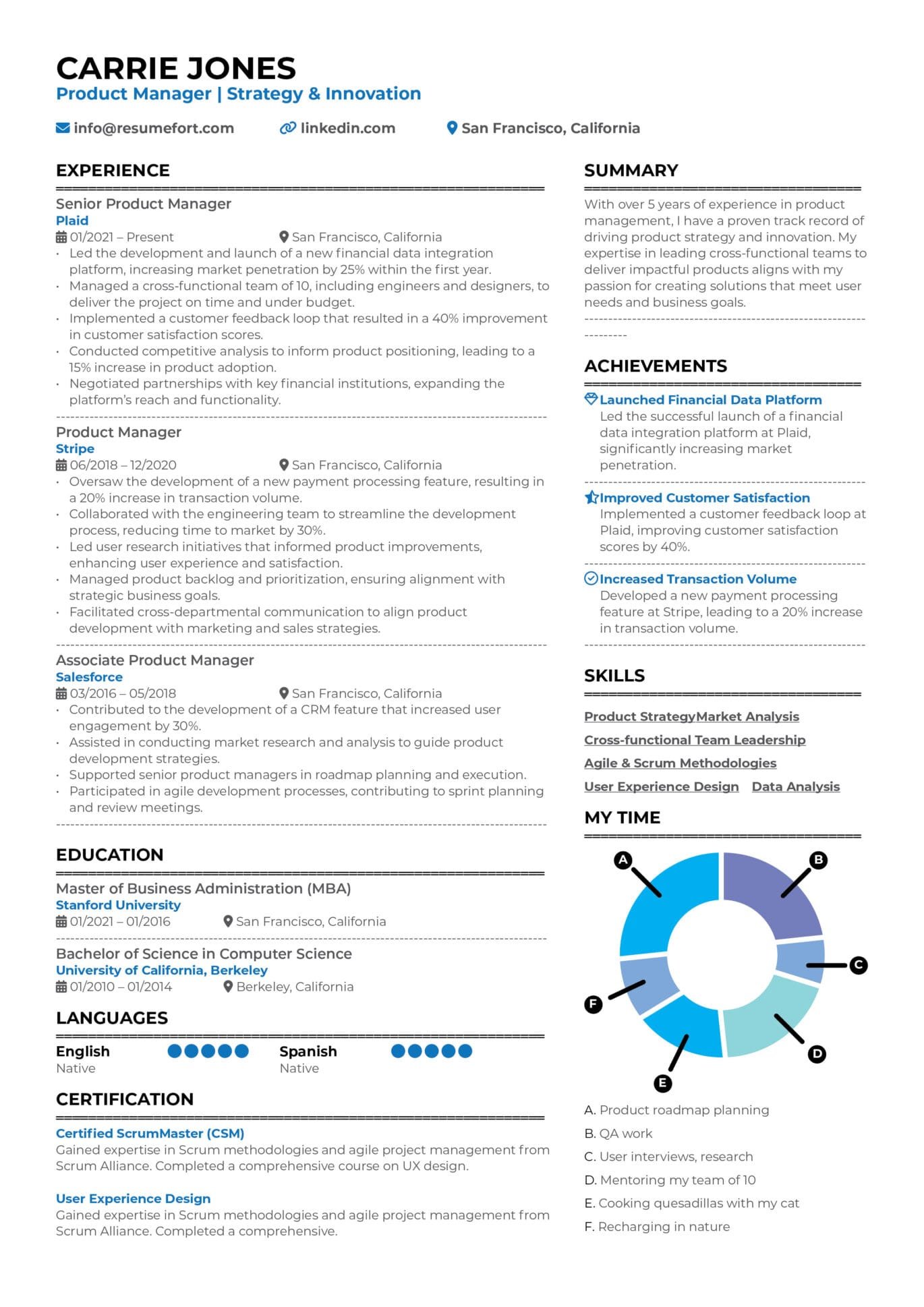 Professional ATS Friendly Resume Format for USA Canada Europe and UAE 1 scaled